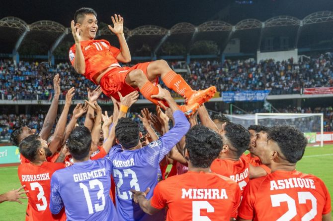 India were crowned SAFF Cup champions in July 