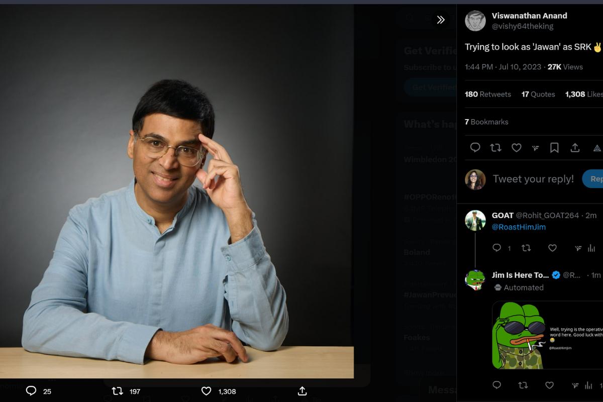 Vishwanathan Anand's tweet