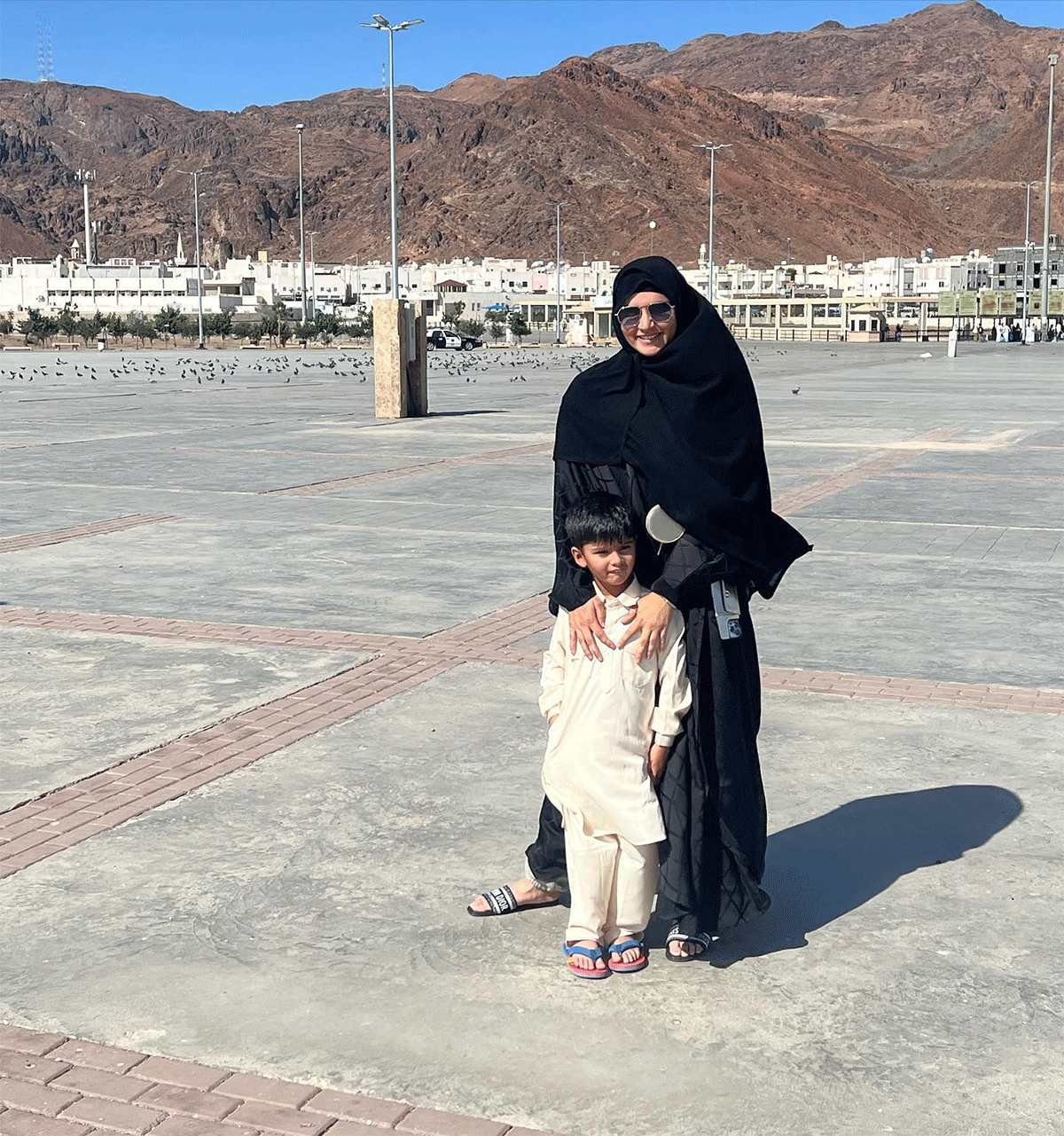 Sania Mirza with her son Izhaan in Medina