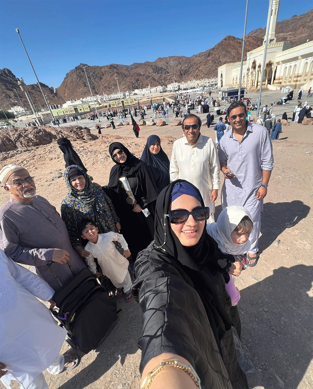Sania Mirza with her family at Medina