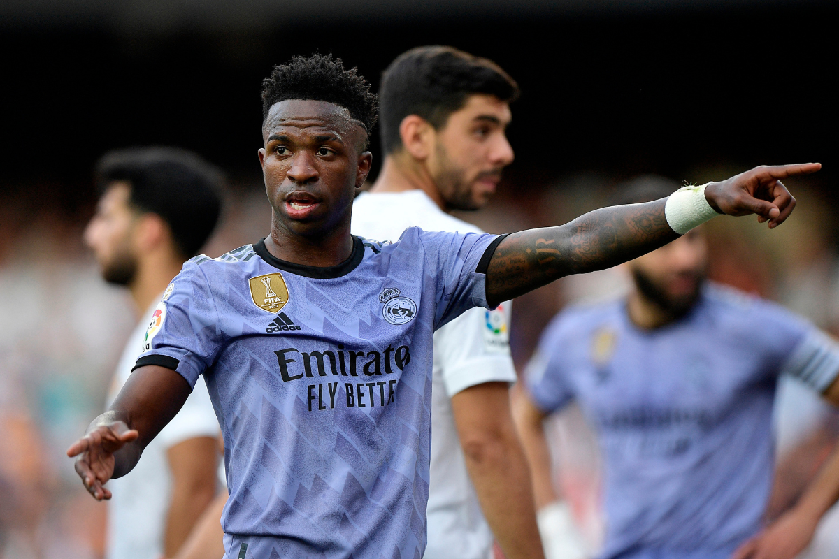 Official Real Madrid Shirt, 2021/22 - Signed by Benzema, Vincius Jr