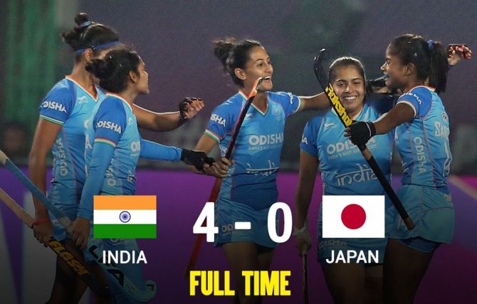 Indian women's team crushed title holders Japan 4-0 to lift its second Asian Champions Trophy title in Ranchi on November 6.