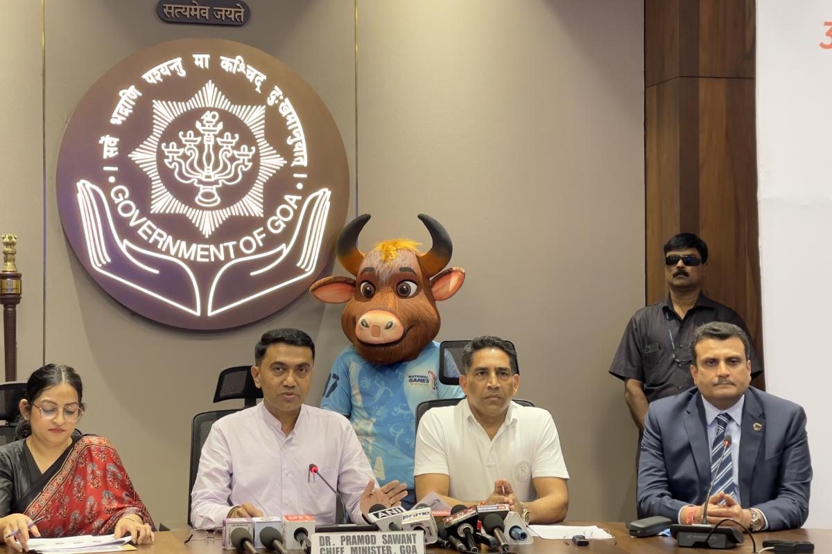 Goa Chief Minister Pramod Sawant and Goa's Sports Minister Govind Gaude