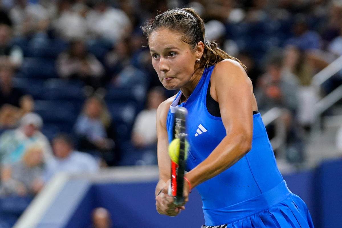 Russia's Daria Kasatkina hits to USA's Sofia Kenin