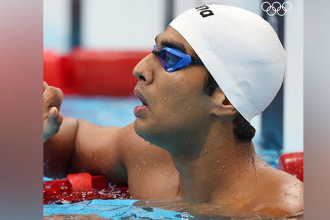 Srihari Nataraj clocked 25.39 seconds in the 50m backstroke final on Monday