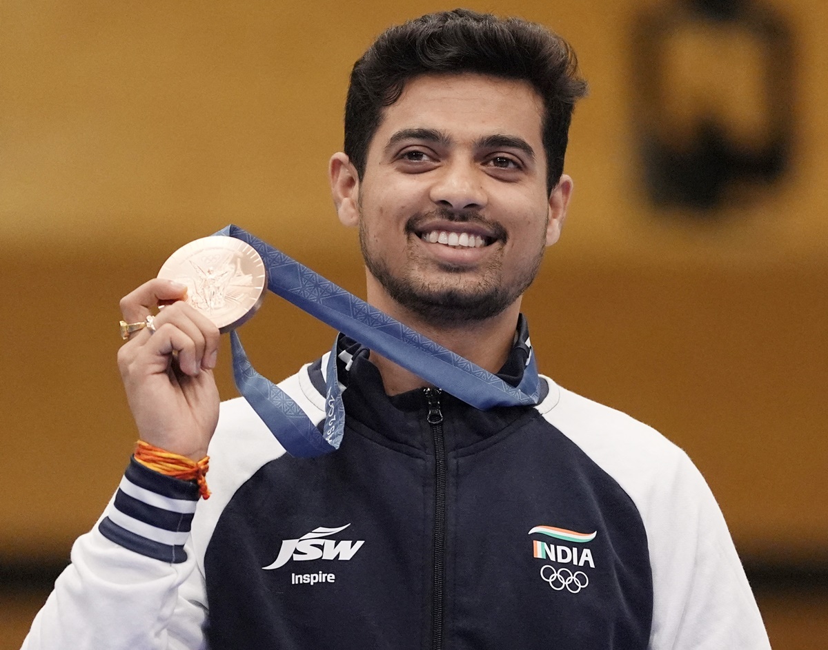 Keychain charm brings Olympic luck for Swapnil