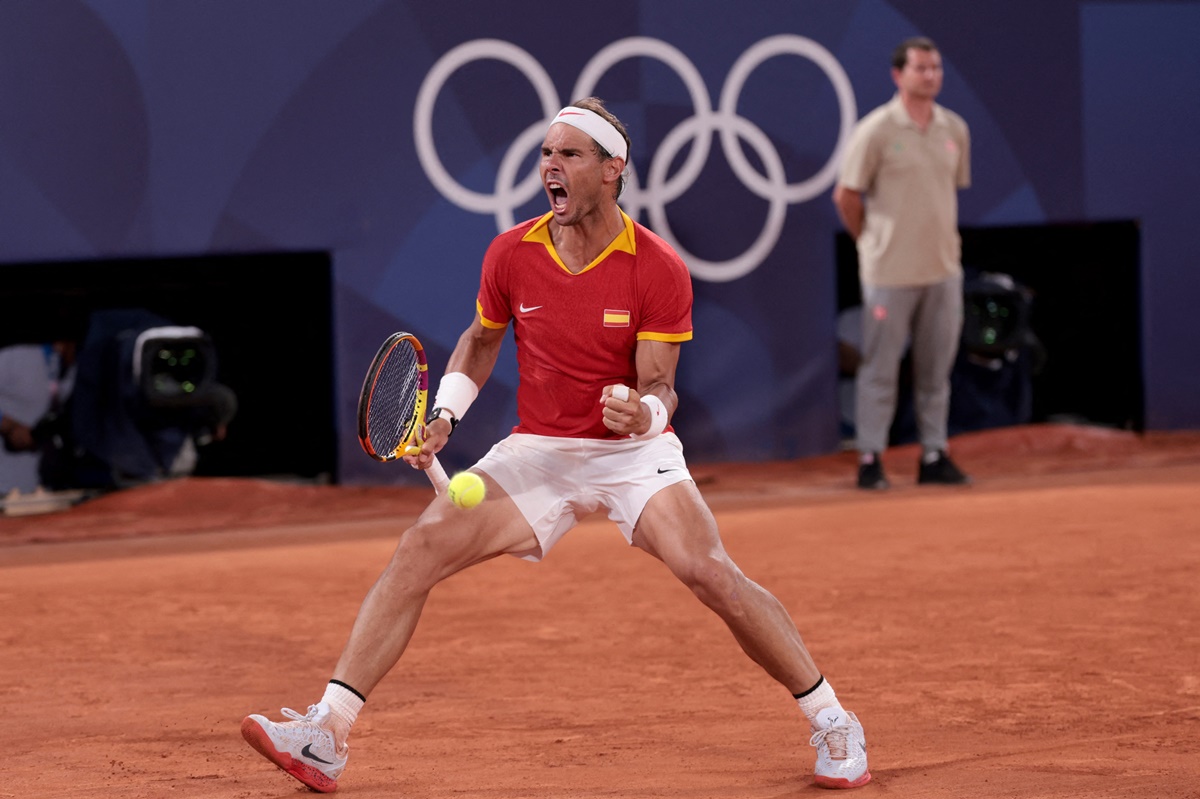 Spain's Rafael Nadal at the Paris Olympics.