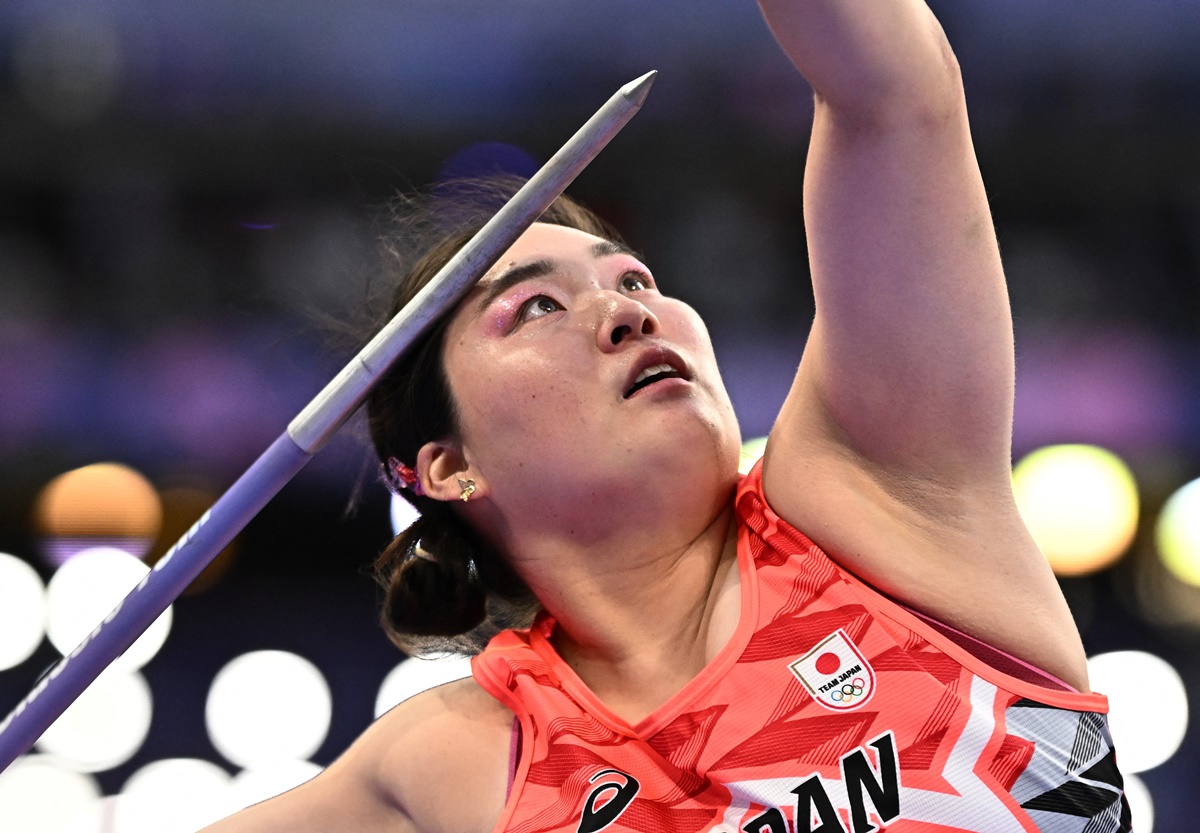 Haruka Kitaguchi in action during the final.