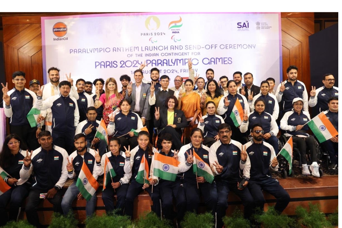 The contingent of the Paris Paralympics in New Delhi