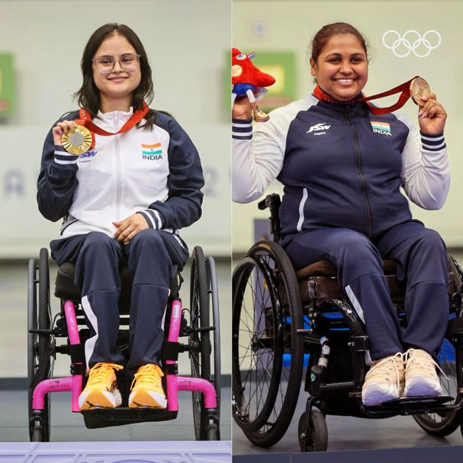 Avani Lekhara won the gold medal in the women's 10m air rifle (SH1) shooting competition, while compatriot Mona Agarwal claimed bronze