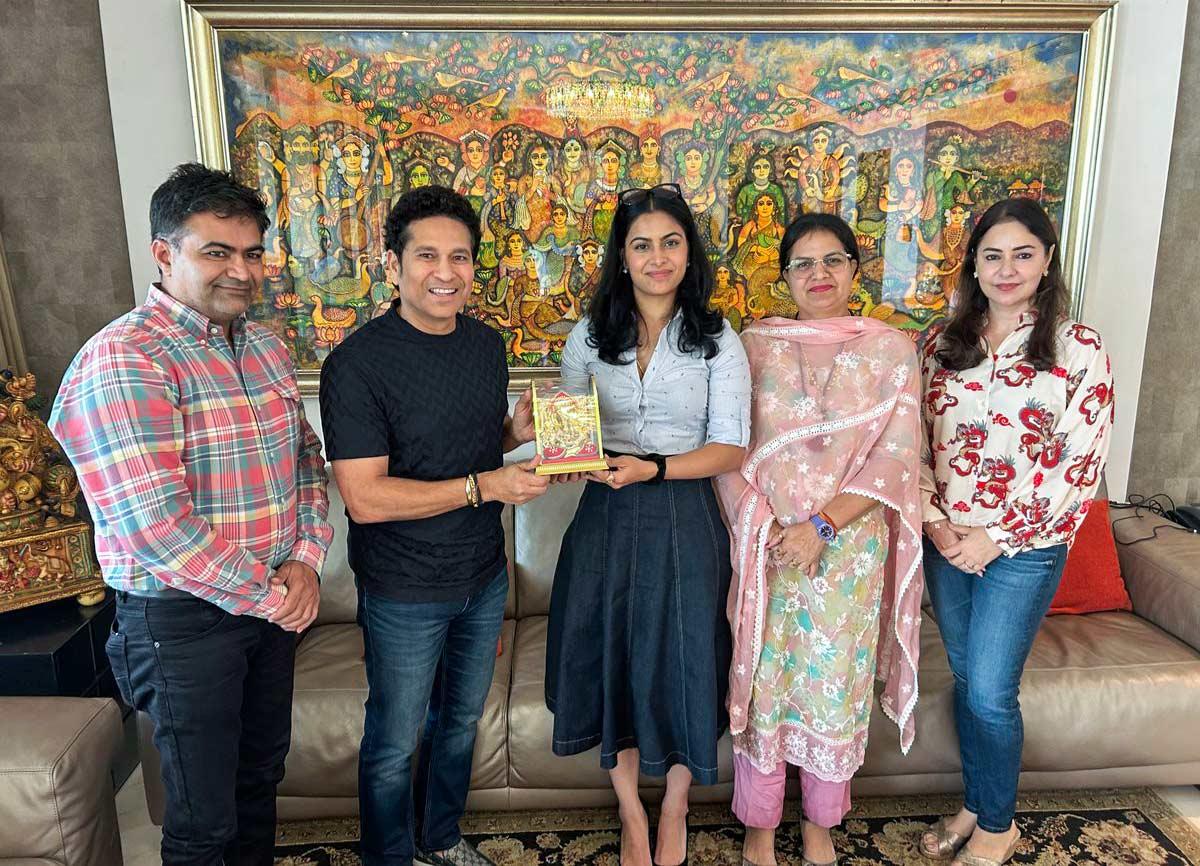 Manu Bhaker, double Olympic medallist with Sachin Tendulkar