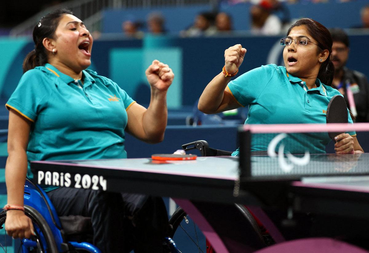 India's Bhavinaben Patel and Sonalben Patel 