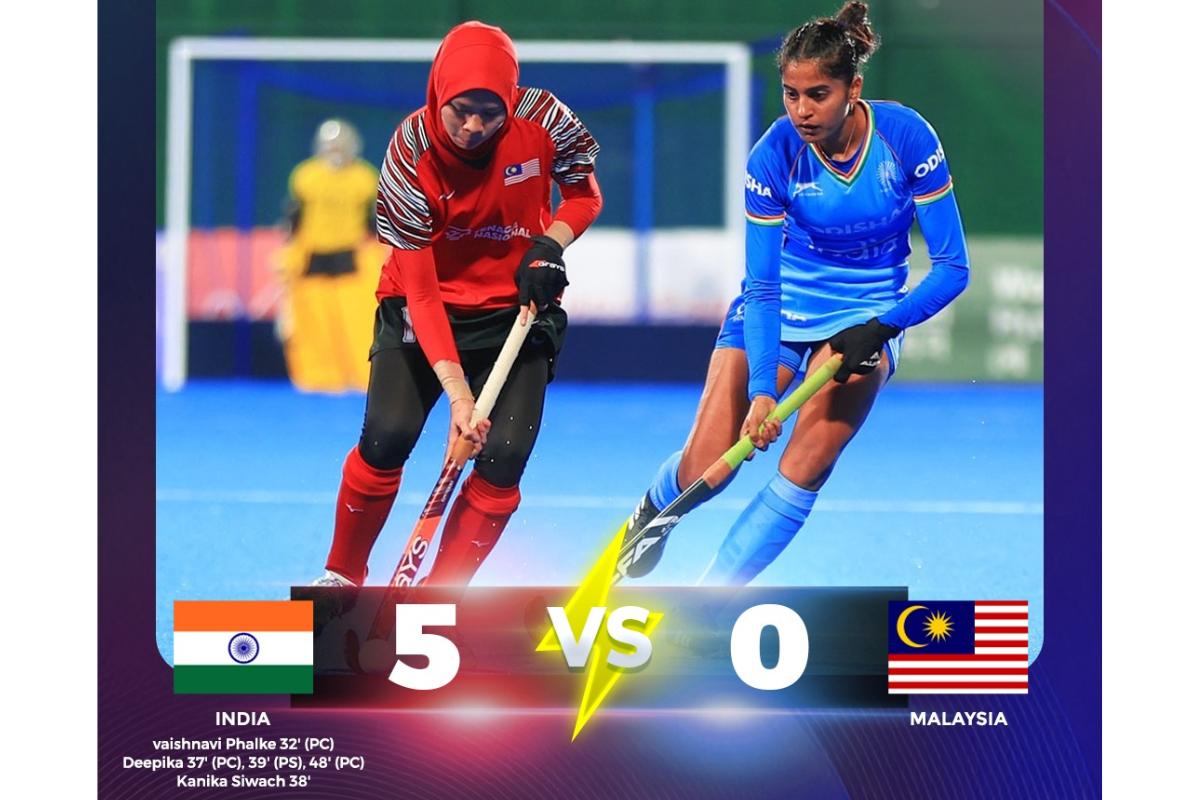 India beat Malaysia 5-0