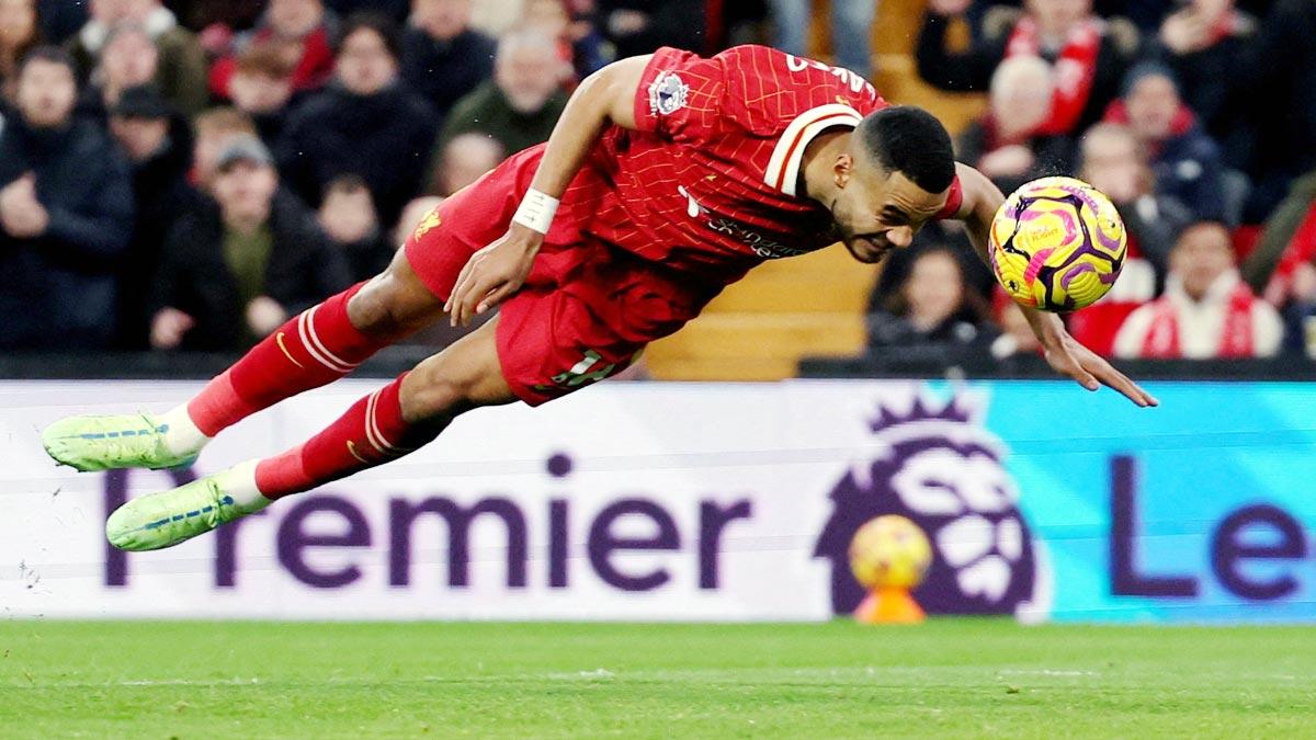 Cody Gakpo scores Liverpool's first goal