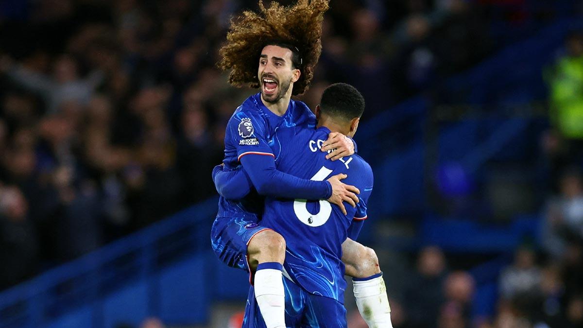 Chelsea's Marc Cucurella celebrates