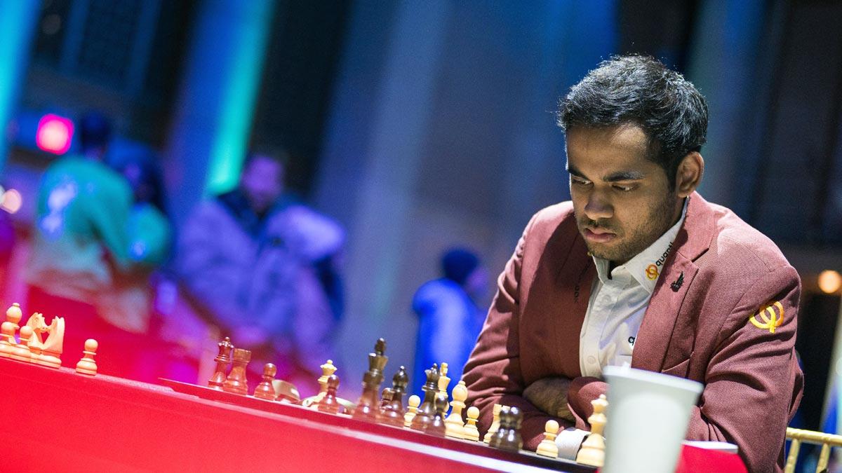 Arjun Erigaisi, with four victories under his belt, has emerged a strong contender in the World Rapid Chess Championship in New York.