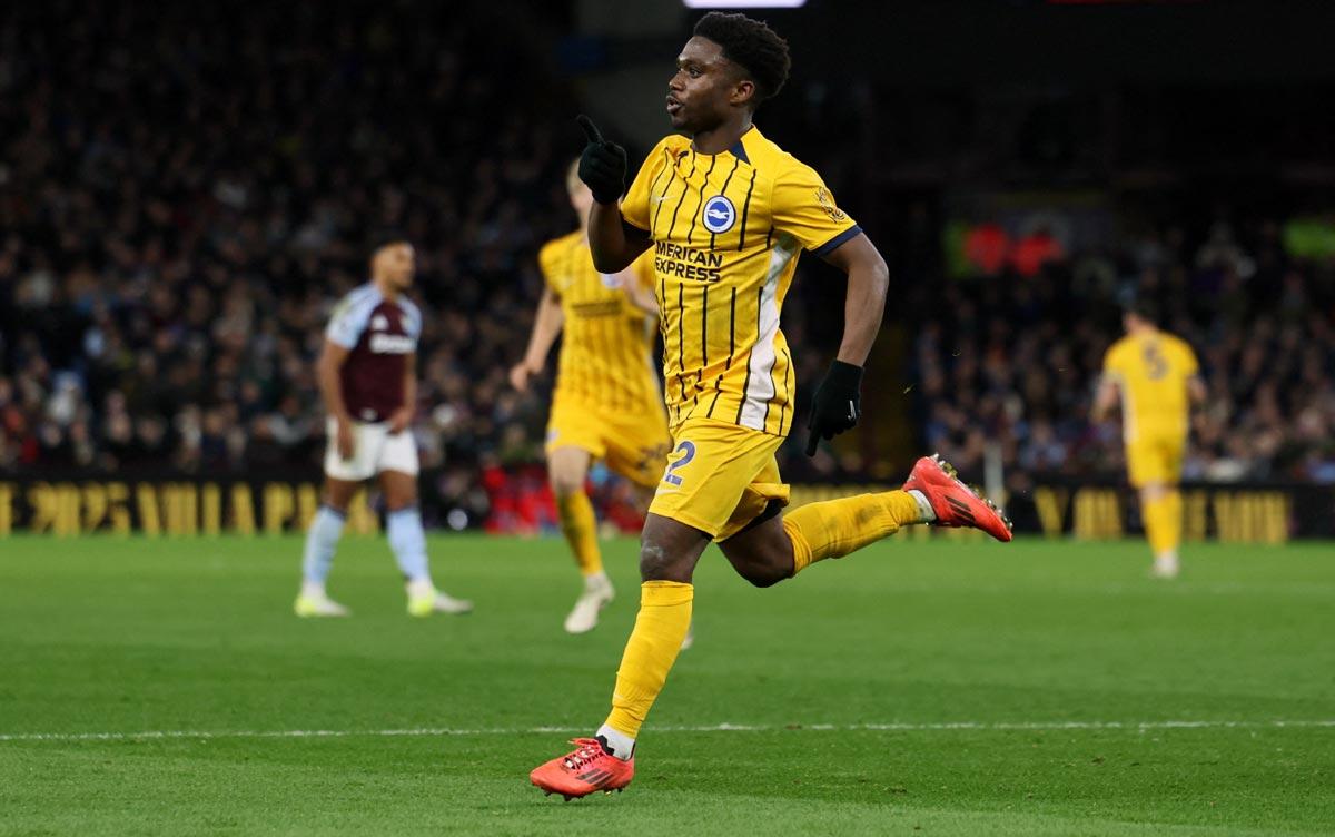 Brighton & Hove Albion's Tariq Lamptey celebrates