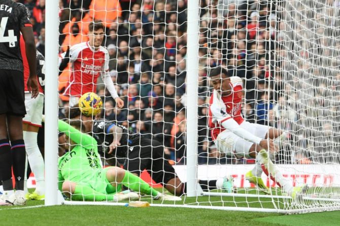Arsenal's second goal was accredited as a Dean Henderson own goal, following a review by the Premier League Goal Accreditation Panel