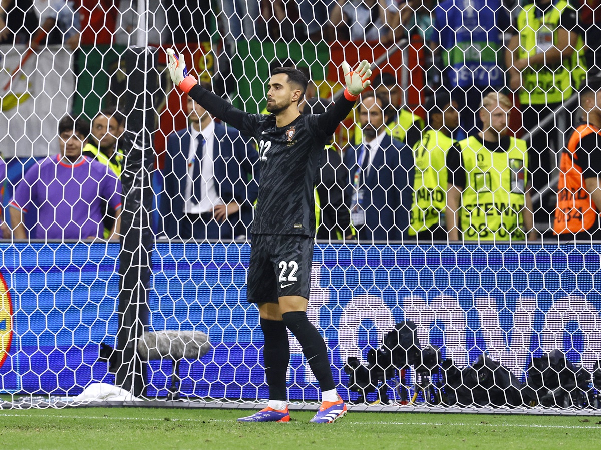 Goalkeeper Diogo Costa was the hero of Portugal's victory over Slovenia in the Euro 2024 Round of 16 match in Frankfurt on Monday, bringing off three saves in the penalty shoot-out and as many in reguation time.