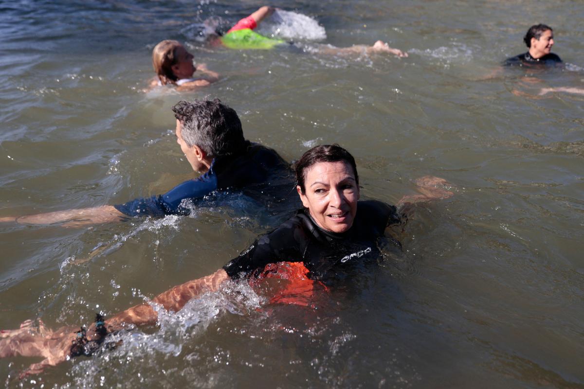 'The first athletes are arriving tomorrow, and so this is a very important message that, finally, the Seine is swimmable, and the triathlon and swimming events can be held here.'