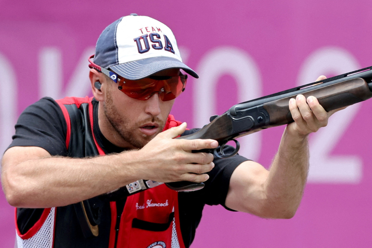 Skeet shooter Vincent Hancock is now gunning to become only the sixth athlete to win four Olympic golds in the same individual event