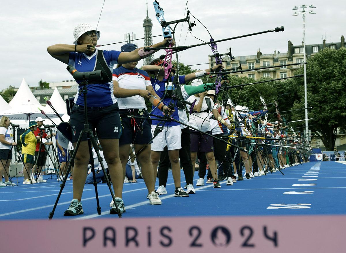 All eyes would be on the trio of Ankita Bhakat, Bhajan Kaur and Deepika Kumari and how they soak in the pressure in front of a partisan crowd in the quarter-finals of the women's archery team event