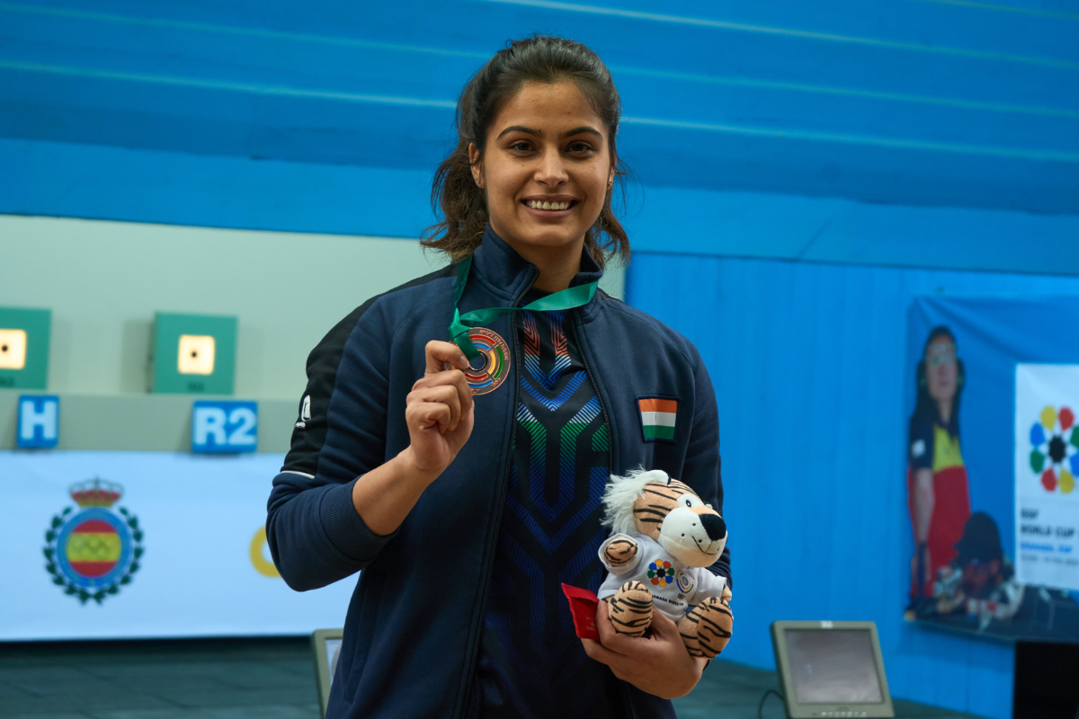 Manu Bhaker is among ISSF's top 4 contenders for a gold in 25m pistol event at Paris Olympics