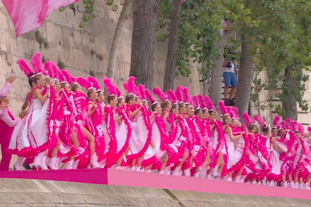 artists from the Moulin Rouge perform the iconic dance 