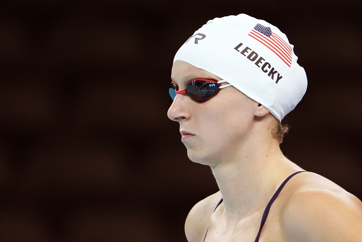 Katie Ledecky was beaten by Ariarne Titmus in the 400 metres freestyleat the Tokyo Games.