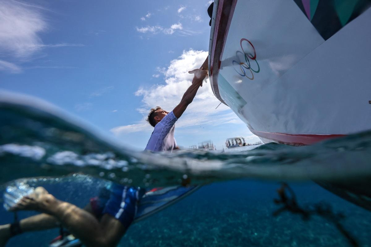 France's Kauli Vaast during training.