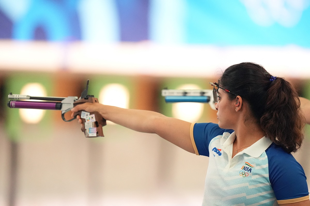 Manu Bhaker, who won bronze in the 10m Air Pistol event at the Paris Olympics on Sunday, is the first woman from India to win a medal in shooting.