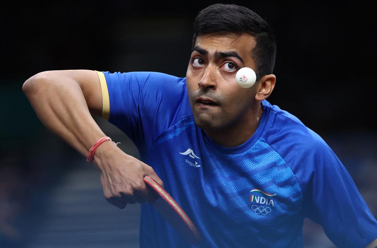 India's Harmeet Desai went down fighting in his 2nd round match