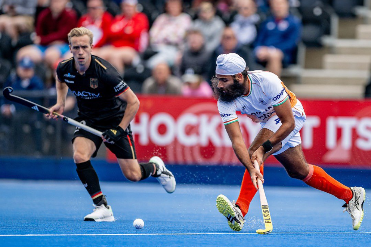 Action from the FIH Pro League Hockey match played between India and Great Britain in London on Sunday