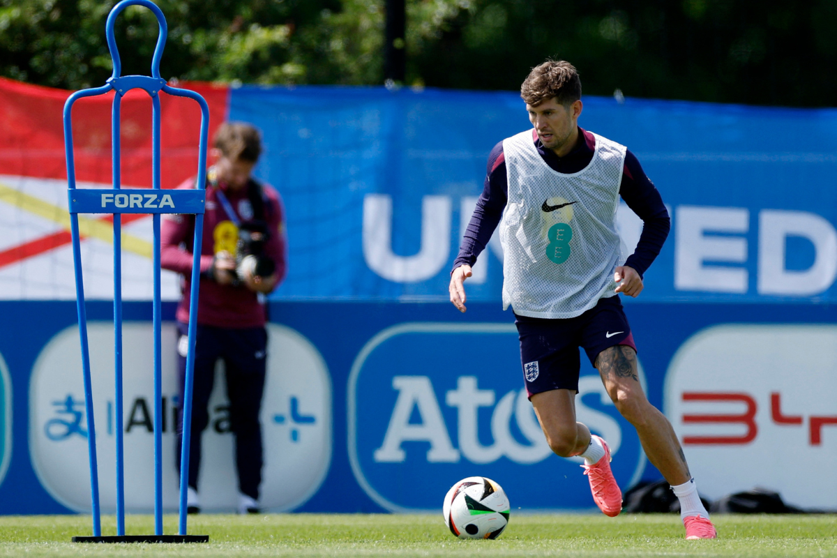 England's John Stones during training  in Blankenhain, Germany, on Thursday