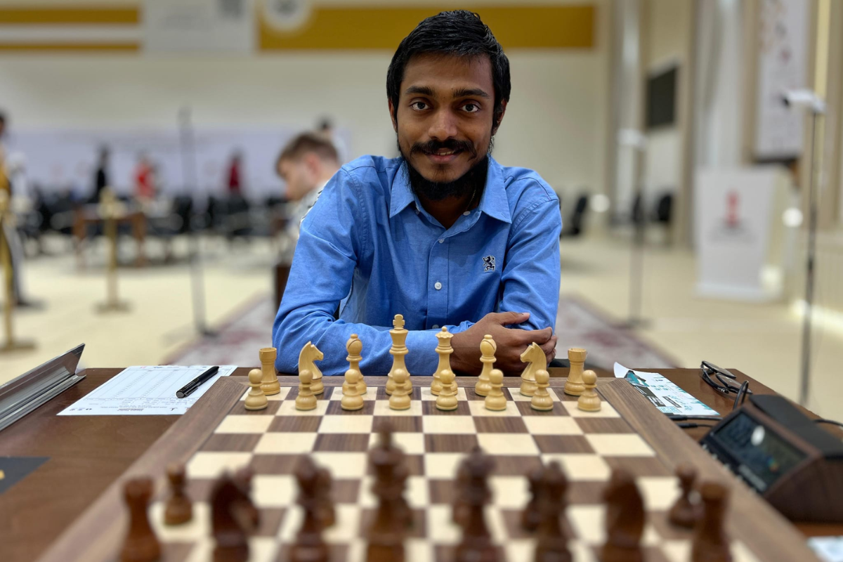 Aravindh Chithambaram faced defeat in the seventh round 