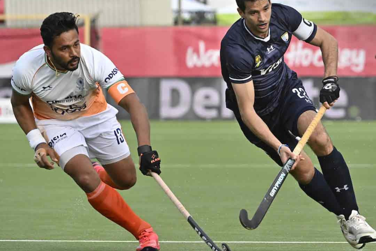 India captain Harmanpreet Singh scored a hat-trick 