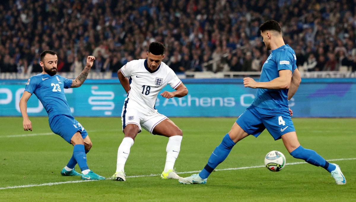 Ollie Watkins scores England's first goal