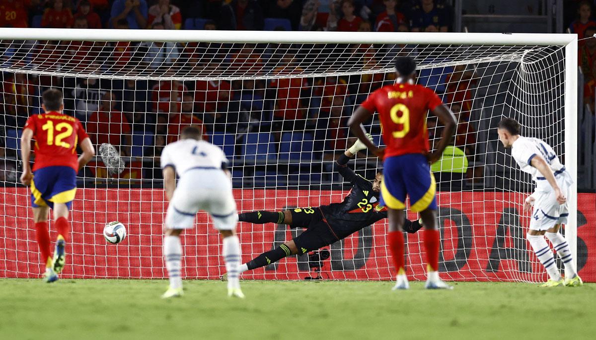 Switzerland's Andi Zeqiri scores their second goal