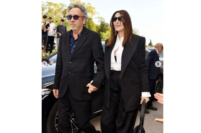 Monica Bellucci and Tim Burton were among the special guests at the wedding