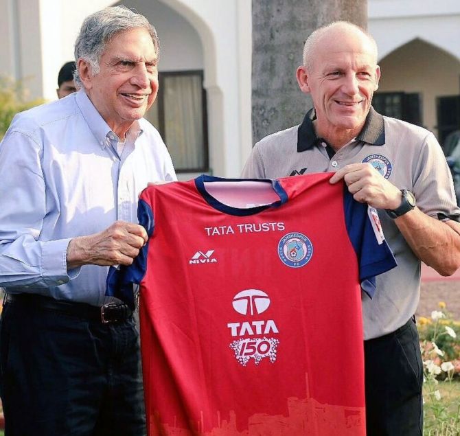 Ratan Tata with Steve Coppell