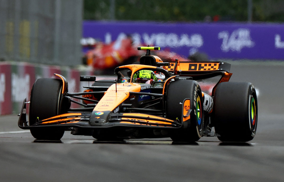 McLaren's Lando Norris in action