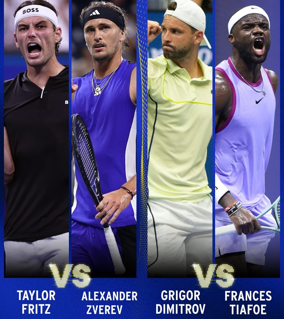 Contenders, including Jannik Sinner, Daniil Medvedev and Frances Tiafoe, who have all advanced to the fourth round.