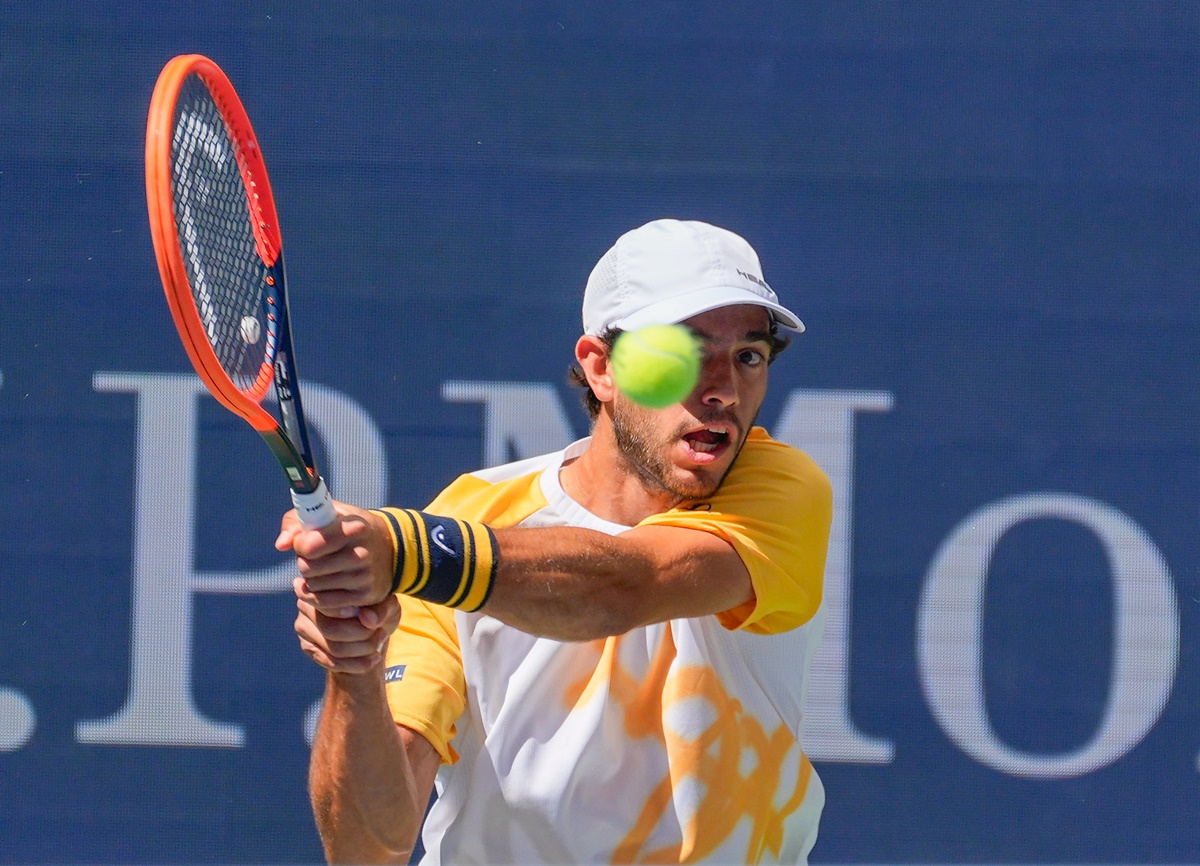 Nuno Borges Borges, playing in a Grand Slam fourth round for only the second time in his career, had no answers to Daniil Medvedev's power.