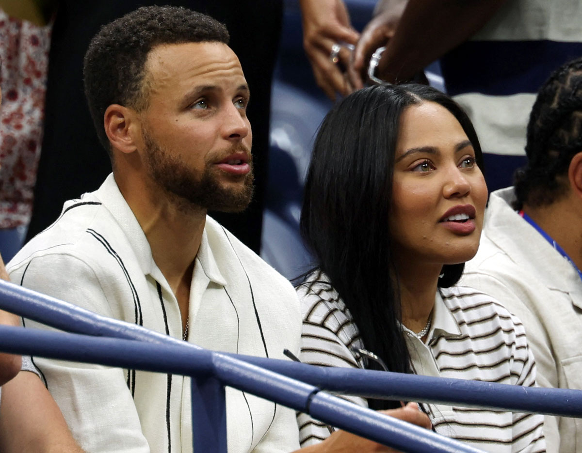 Golden State Warriors basketball player Stephen Curry and wife Ayesha Curry