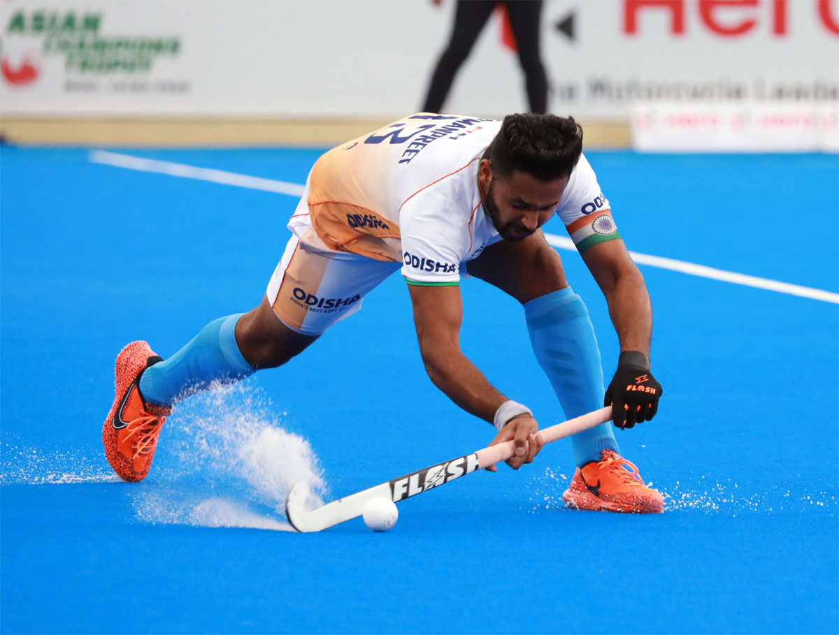 Harmanpreet Singh in action