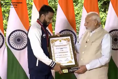 Indian paralympic Judoka Kapil Parmar meets PM Narendra Modi on Thursday