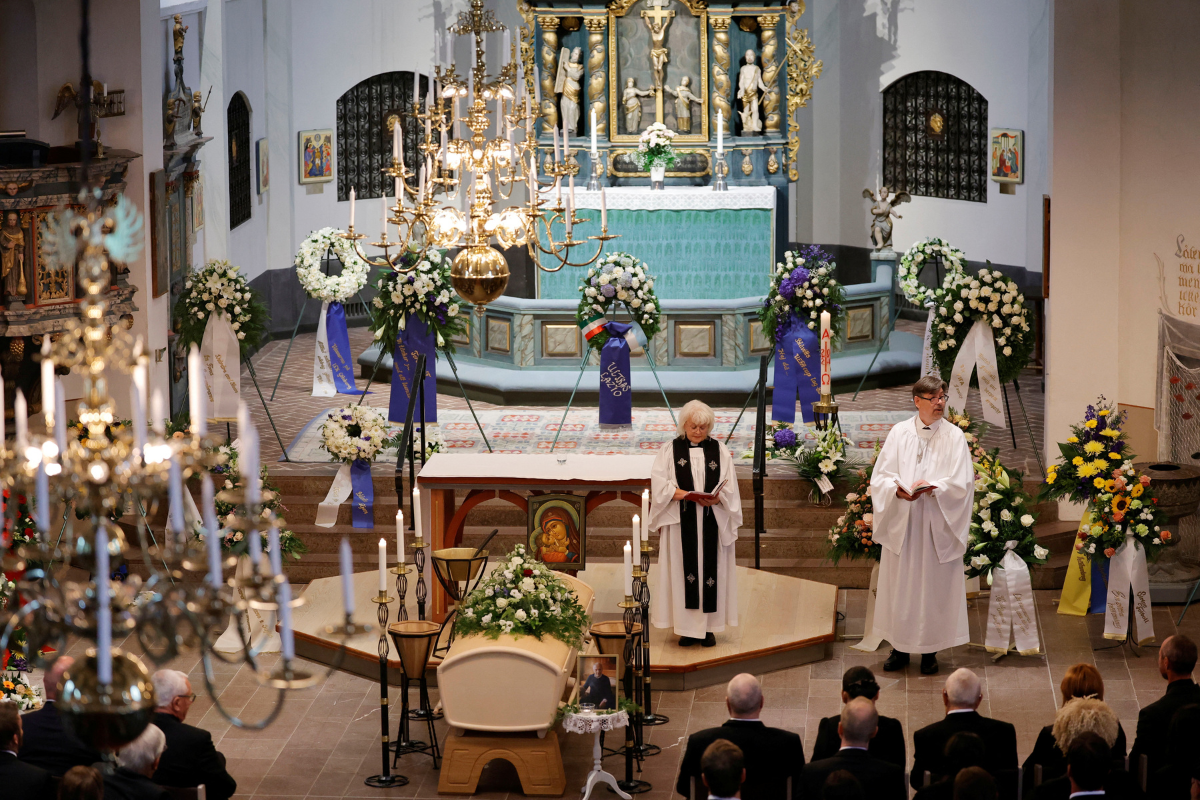 The funeral service for Sven-Goran Eriksson at Fryksande church