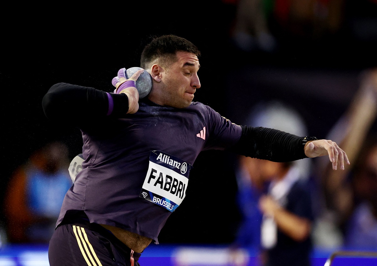 Italy's Leonardo Fabbri handed triple Olympic champion Ryan Crouser of the US a rare defeat in the men's Shot Put.