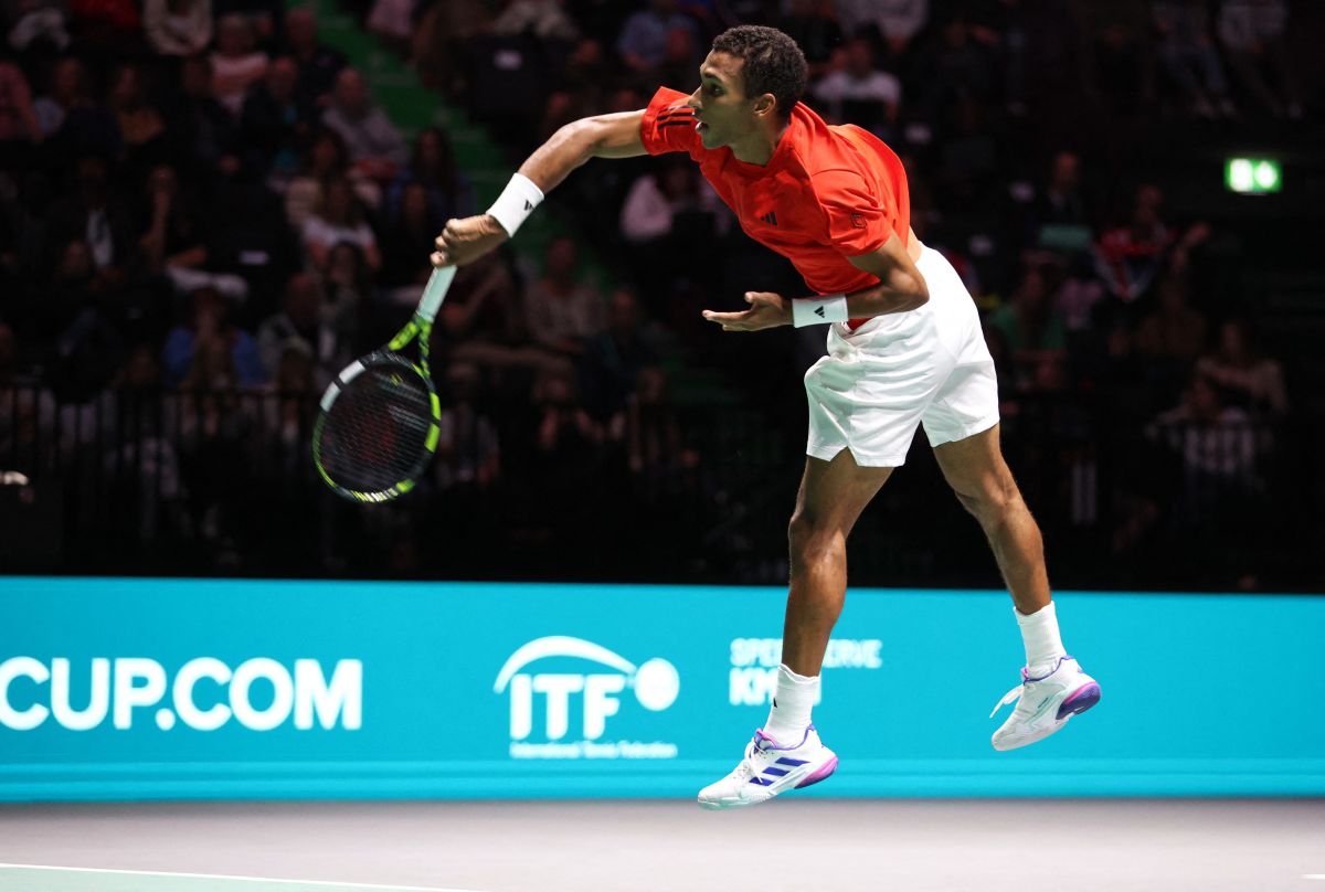 Canada's Felix Auger-Aliassime in action