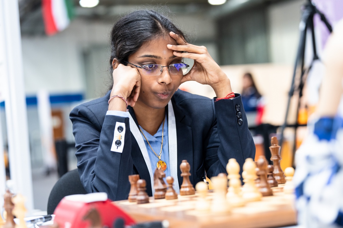 R Vaishali in Chess Olympiad